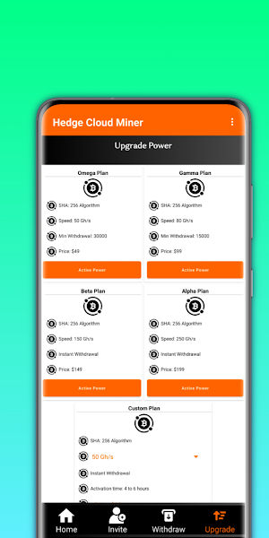 Hedge miner - Btc Cloud Mining Screenshot 3