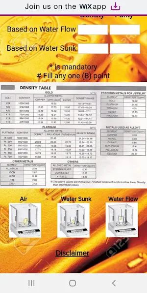 Gold Calculator Screenshot 2