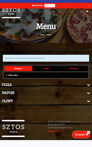 Pizza Sztos Poznań Screenshot 2