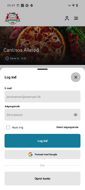 Cantinos Allerød Screenshot 1