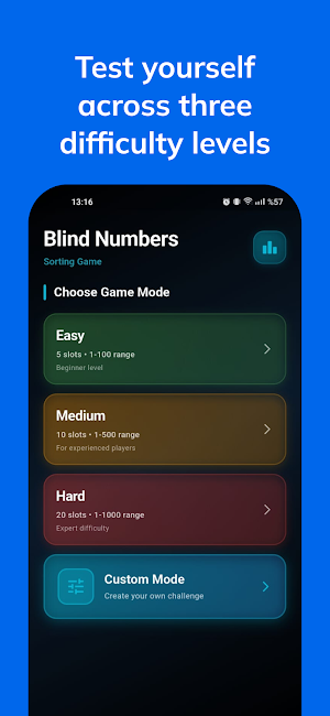 Blind Sort: Numbers Screenshot 1
