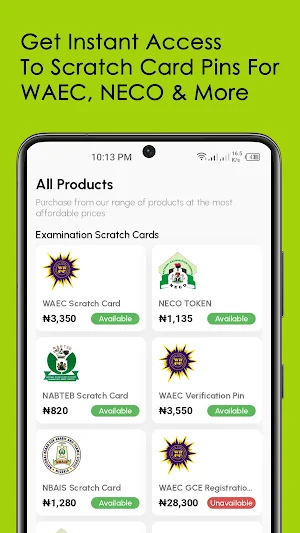 Naijaresultpins: Buy Exam ePIN Screenshot 1