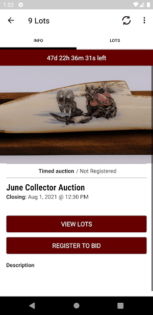 Alaska Auction Screenshot 1