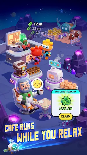 Space Cafe: Idle Tycoon Screenshot 3