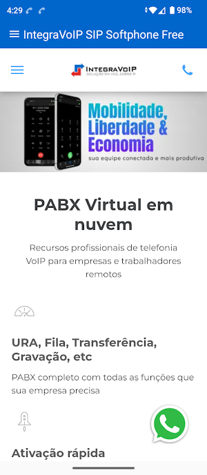 IntegraVoIP SIP Softphone Screenshot 3
