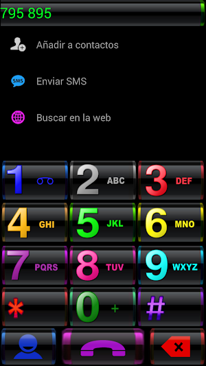THEME BLACK COLORS EXDIALER Screenshot 1