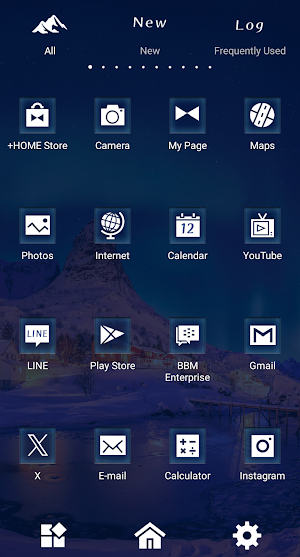 Aurora Winterscape Theme +HOME Screenshot 2