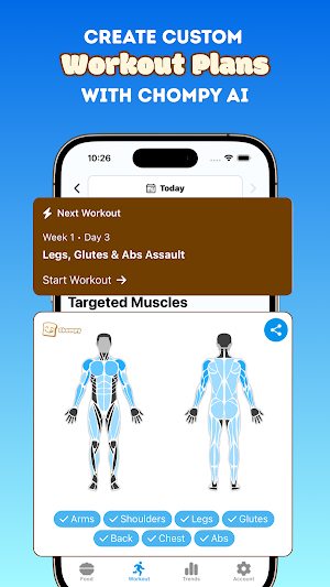 Chompy - AI Calories & Workout Screenshot 2