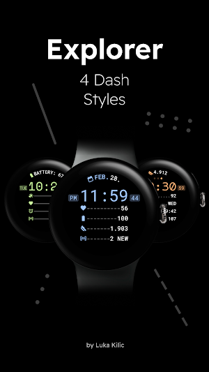 Explorer - Digital Watch Face Screenshot 3