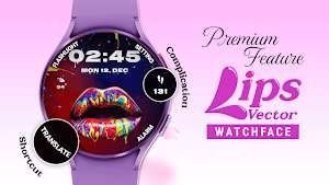 Lips Vector Design Watch Faces Screenshot 1