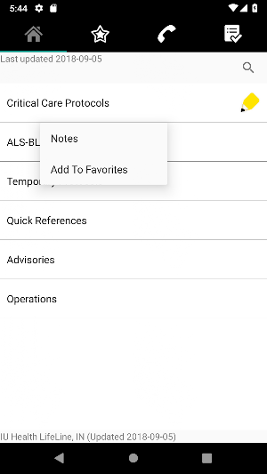 IU Health LifeLine CREW APP Screenshot 1