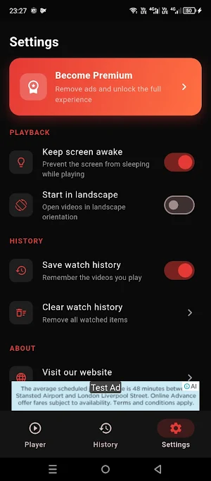 Exq: Video Player Screenshot 2