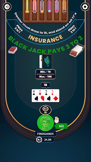 21 Black Jack Offline Screenshot 2