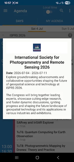 ISPRS 2026 Mobile App Screenshot 2