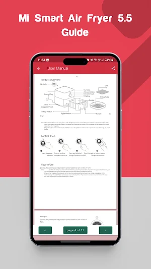 Mi Smart Air Fryer 5.5 Guide Screenshot 1