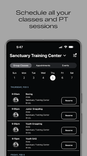 Sanctuary Training Center Screenshot 2