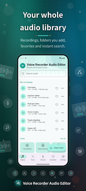 Voice Recorder Audio Editor Screenshot 1