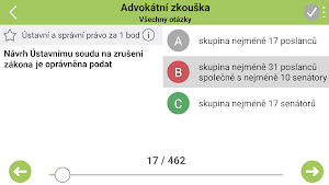 Advokátní zkouška ČAK - test Screenshot 3
