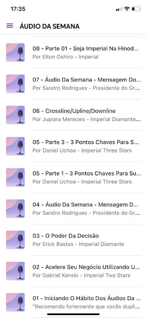 Áudio da Semana Hinode Screenshot 2