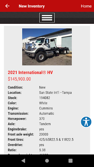 Sun State International Trucks Screenshot 2