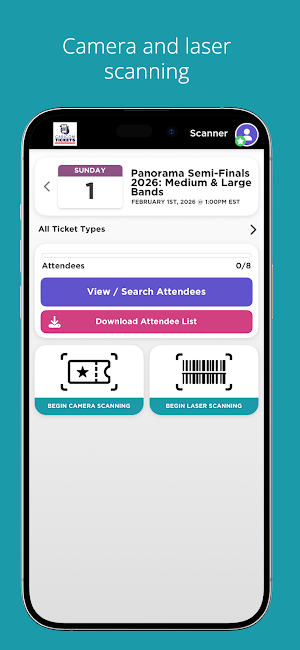 Caricom Tickets Scanner App Screenshot 1