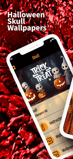 Halloween Skull Wallpaper HD Screenshot 0
