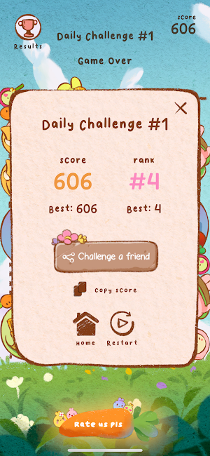 Pop Pop Bunny! Merge Game Screenshot 1