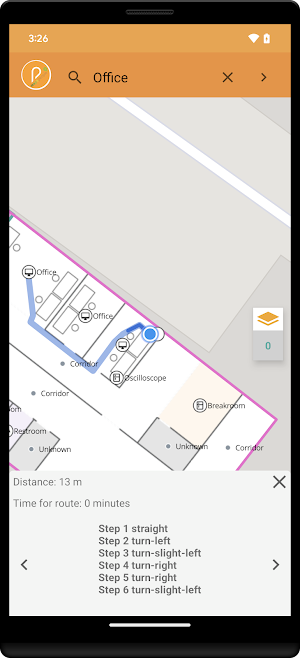 Pinpoint/mapspeople Navigation Screenshot 1