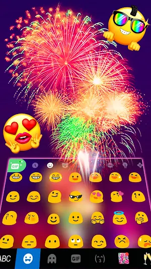 Happy New Year 2021 Keyboard Background Screenshot 2