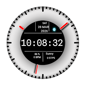 Minimal Watch face F7 Screenshot 0