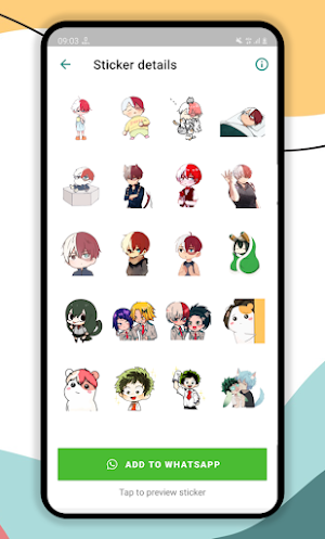 MHA Stickers Screenshot 3