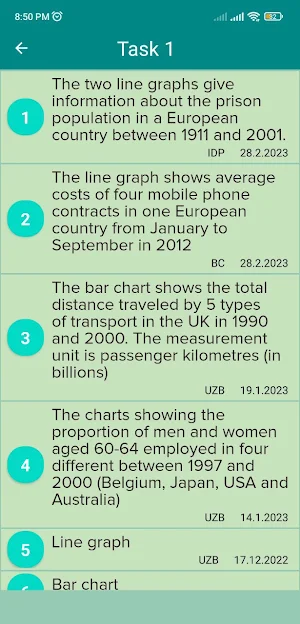 IELTS WRITING QUESTIONS Screenshot 1
