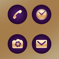 Peachy Purple Icons