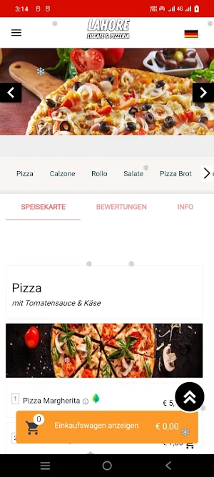 Lahore Eiscafe & Pizzeria Screenshot 1