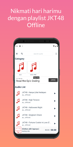 Lirik Lagu JKT48 Offline Screenshot 1