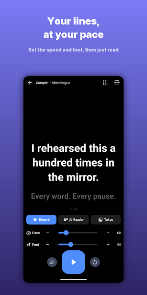LinePrompter: Actor Self-Tape Screenshot 0