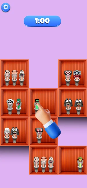 Triple Match Monster Toilet Screenshot 2