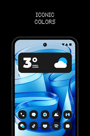 Nothing Adaptive Blue Icons Screenshot 1