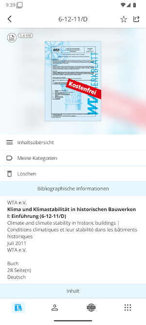 WTA-Merkblätter Screenshot 1
