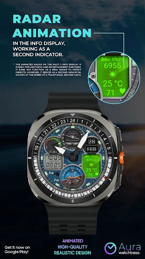 WB Pilot 3 Animated Watch Face Screenshot 3