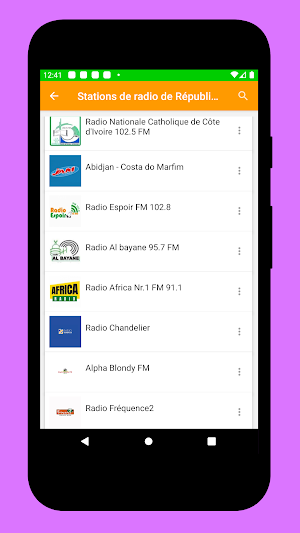 Radio Ivory Coast + Radio FM Screenshot 2
