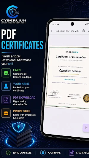 Cybersecurity Course Cyberlium Screenshot 2