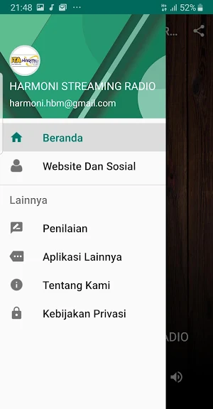 Harmoni Streaming Radio Screenshot 1