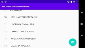 MAGONJWA 15 YA MBU NA MALARIA Screenshot 1