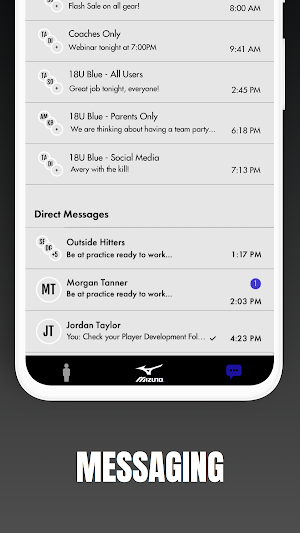 Mizuno Team App Screenshot 3