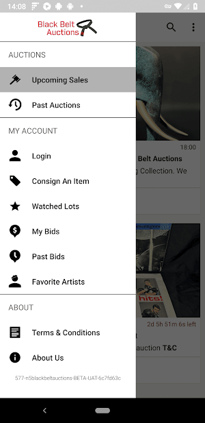 Black Belt Auctions Screenshot 3