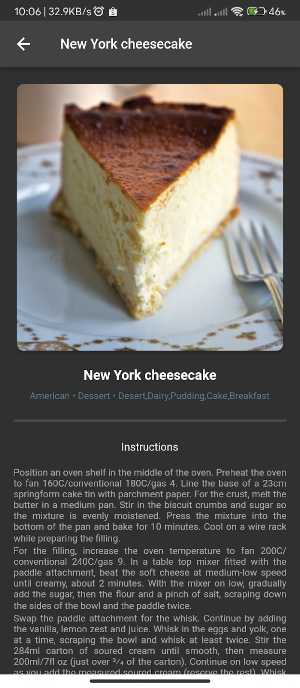 Meals Master Screenshot 2