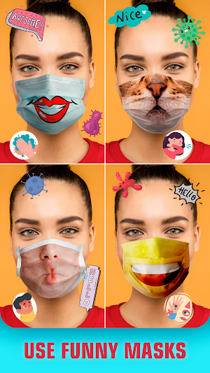 Face mask - medical & surgical mask photo editor Screenshot 1