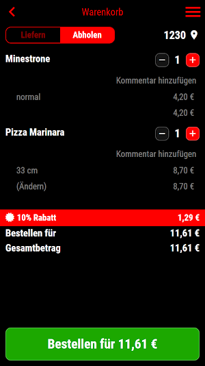 Pizzeria Romana Screenshot 1