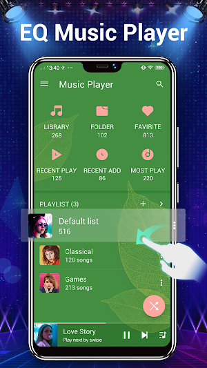 Music player - 10 bands equalizer Audio player Screenshot 1
